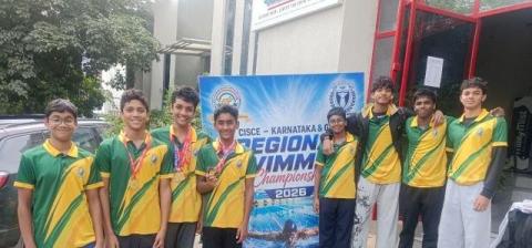 Achievement in Swimming at the CISCE Regional Level Swimming Championship 2026