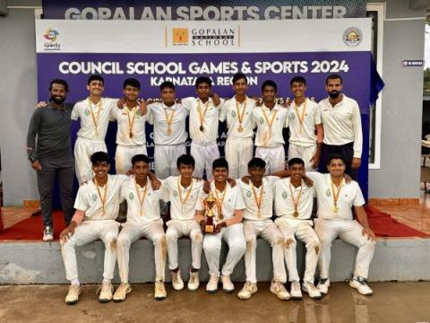 Victory at the CISCE Regional U17 Cricket Tournament