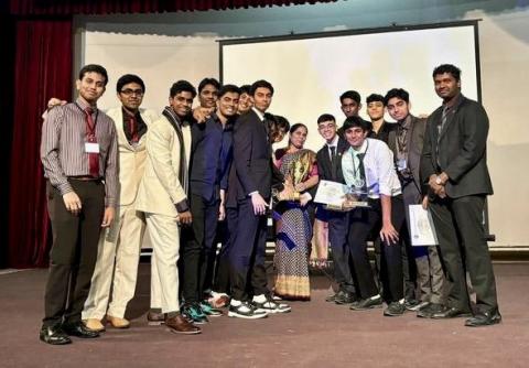 Bishop Cotton Boys’ School MUN Delegation at CGMUN 2024 - Best Delegation Award