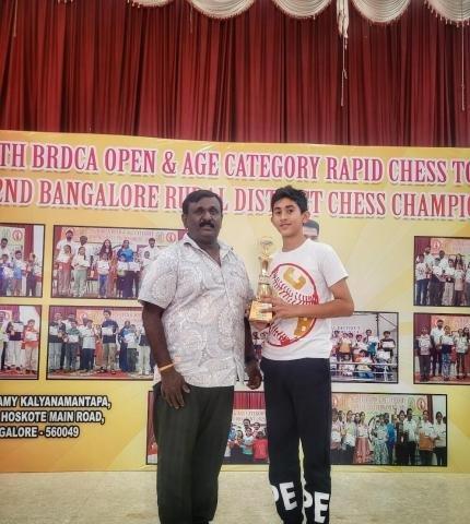 Arav Ray Clinches 1st Rank at 55th BRDCA Rapid Chess Tournament 2025 