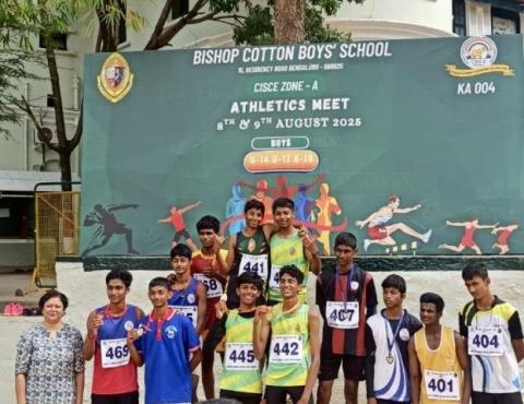 Bishop Cotton Boys’ School Wins CISCE Zone A Athletics 2025