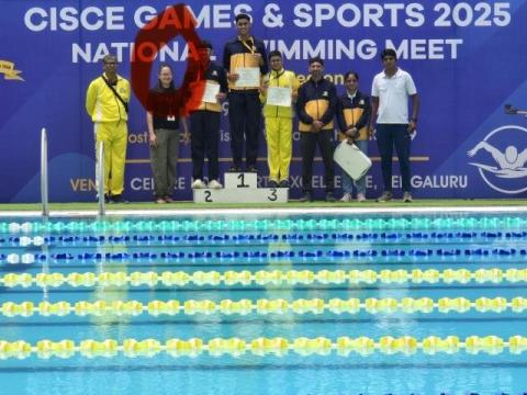 Cottons Make a Golden Splash - Dominating the Waters with 22 Medals at CISCE Nationals