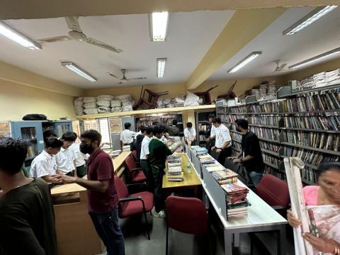 Cottonians Lend a Helping Hand to Restore a Public Library 26