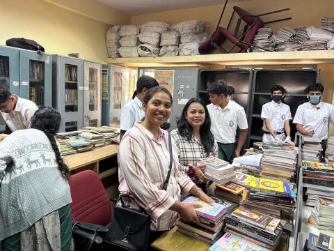 Cottonians Lend a Helping Hand to Restore a Public Library 26