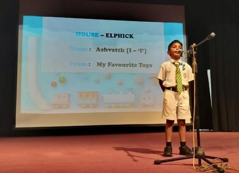  Junior 1 - Inter-house Elocution Competition