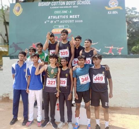  Bishop Cotton Boys’ School Wins CISCE Zone A Athletics 25 
