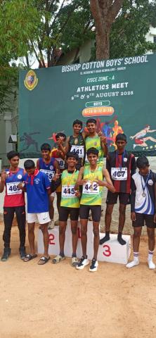  Bishop Cotton Boys’ School Wins CISCE Zone A Athletics 25 
