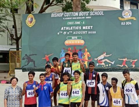  Bishop Cotton Boys’ School Wins CISCE Zone A Athletics 25 
